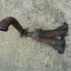 Original cast iron manifold with downpipe